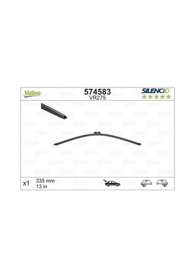 Valeo 574585 Sııencıo Vr277 X1 360mm Arka Volvo Xc40-v90 Sııencıo X-trm Flat Blade Muz Tipi Silecek Binek 31349857