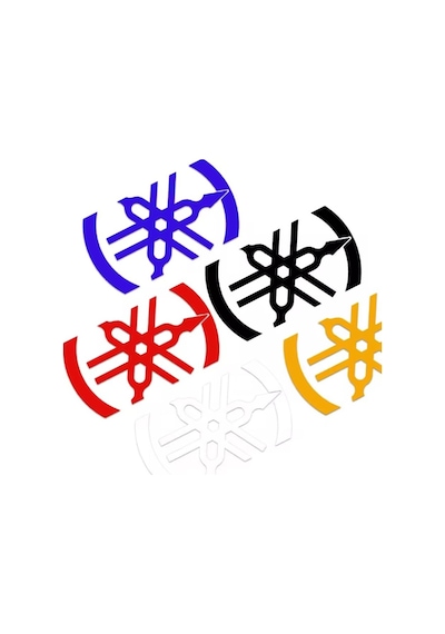Yamaha Logo Sticker Stiker Seti 2 Adet Reflektif Xmax-nmax Mavi Renk Mavi