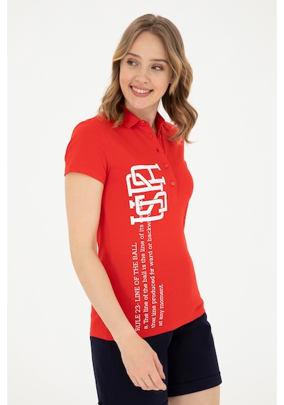 U.S. Polo Assn. U.s. Polo Assn. Kadın Kırmızı Tişört 50282889-vr030 Kirmizi