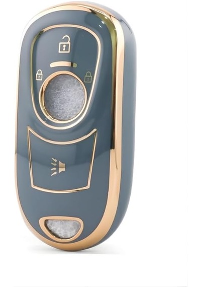 Autohan Keys Astra K Ve Insignia Grand Uyumlu Anahtarsız Çalıstırma Nano Anahtar Kılıfı Gri - Altın