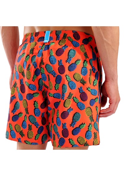 Arena Water Prints Beach Erkek Turuncu Deniz Şortu 007153350