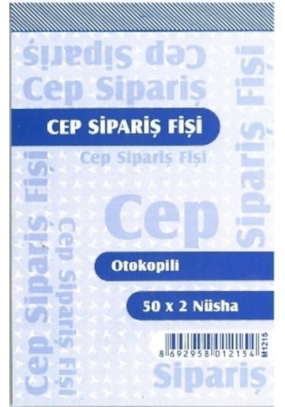 Armat Mini Cep Sipariş Fişi Otokopili 50x2 Nüsha