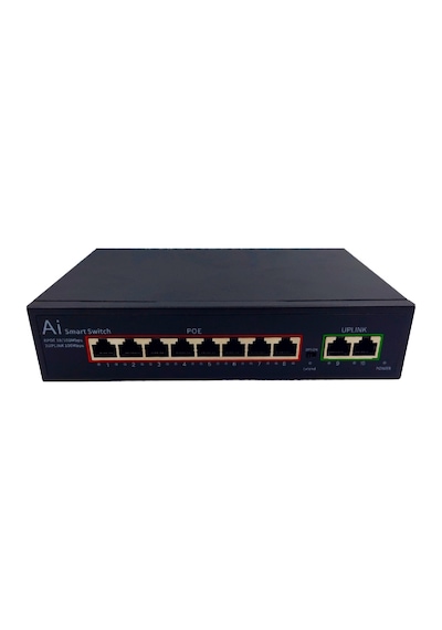Concord Poe8 8 Port 10/100m Poe Switch