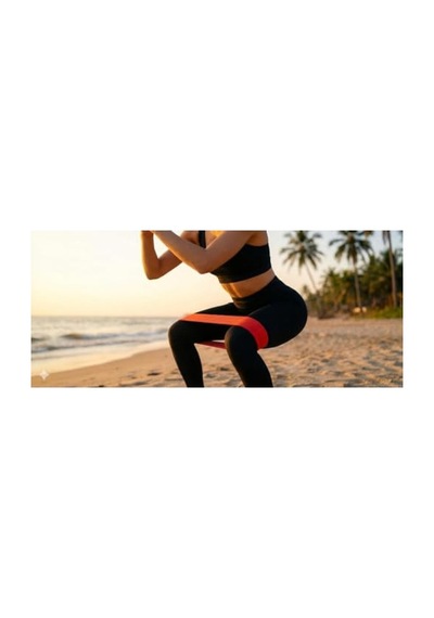 5'li Direnç Bandı Seti, Pilates Ve Fitness İçin, Dayanıklı Açık Bej