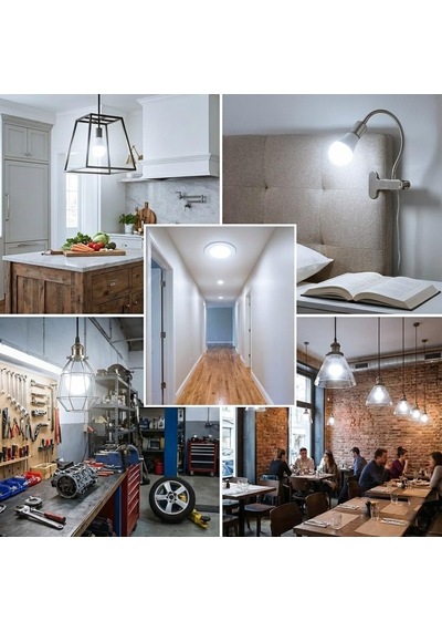 5 Adet E27 Led Ampul Tasarruflu Beyaz Işık Led Ampul Seti, Enerji Verimli Aydınlatma, Uzun Ömürlü Ve Düşük Diğer