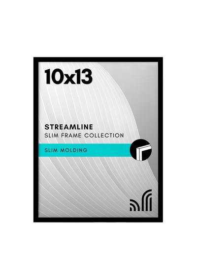 Siyah 10x13 Resim Çerçevesi - Kırılmaya Dayanıklı Camlı İnce Kenarlıklı Fotoğraf Çerçevesi - Duvar Ve Masa