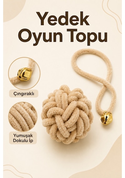 Kedi Tırmalama Paspası Çıngıraklı Yedek Top