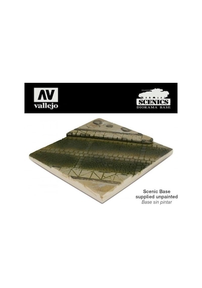 Vallejo Sc001 Döşeme Taşlı Cadde Kesiti 14x14 Cm., Manzara Serisi Model Aksesuarı
