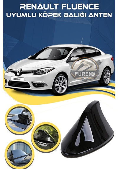 Renault Fluence Uyumlu Oto Balık Sırtı Anten Elektrikli Köpekbalığı Balina Tavan Anten