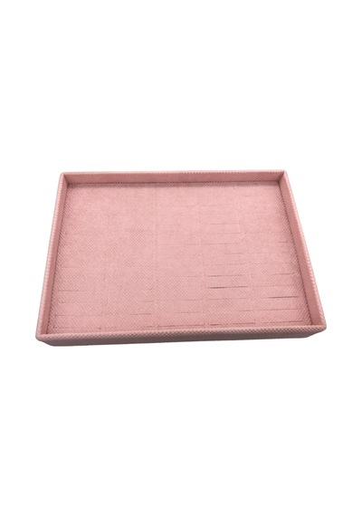 Yerli Üretim Keten Kumaş Pembe Batırmalı Çekmeçe Içi Tabla