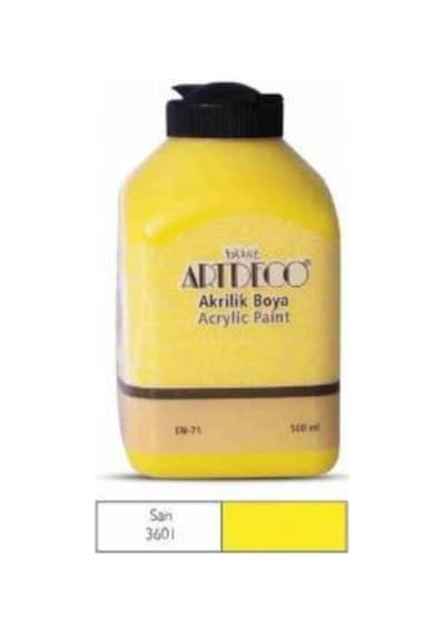 Artdeco 500 Ml Akrilik Boya Sarı