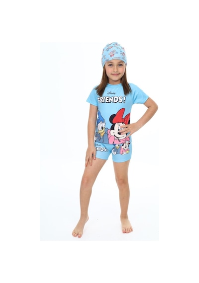 Lolliboomkids Kız Çocuk Hipster Şort Mayo T-shirt Bone 3'lü Takım Güneş Koruma Hassas Ten Karakter Baskılı Mavi Lolliboomkids Kız Çocuk Hipster Şort Mayo T-shirt Bone 3'lü Takım Güneş Koruma Hassas Ten Karakter Baskılı Mavi