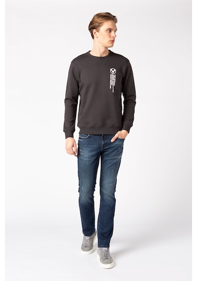 Vigoss Erkek Baskılı Sweatshırt 62132-30048 Koyu Antrasit