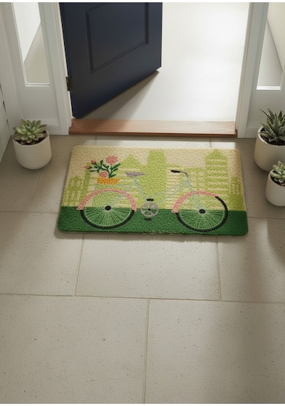 Hijyenik Kıvırcık Paspas 40x60 Cm - Islaklık Emici Kapı Önü Paspası Beyaz