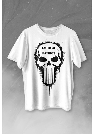 Tactical Patriot Military Vatansever Savaşçı Baskılı Tişört Unisex T-shirt 001