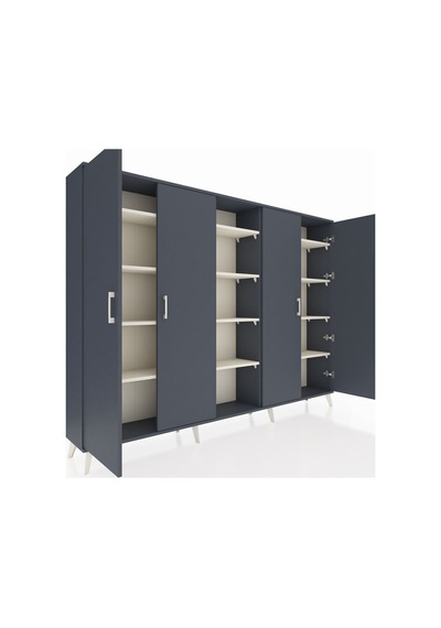 Arges Dolap 12 Raflı 4 Kapaklı 220x30x163 Antrasit-antrasit/aytaşı Antrasıt/aytası - Antrasıt Arges Dolap 12 Raflı 4 Kapaklı 220x30x163 Antrasit-antrasit/aytaşı Antrasıt/aytası - Antrasıt