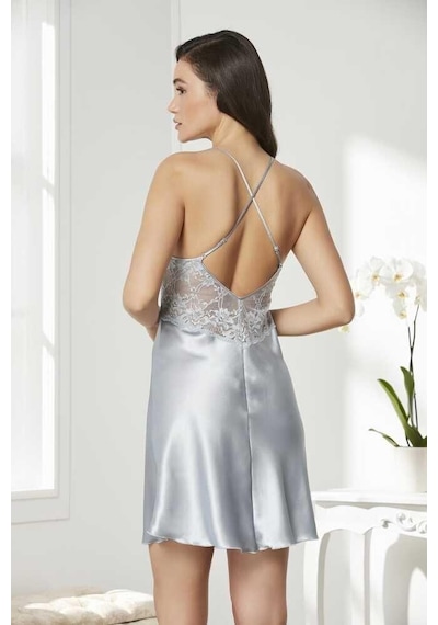 Pierre Cardin 4lü Gecelik Sabahlık Şort Çeyiz Set 7005 Mist Mist
