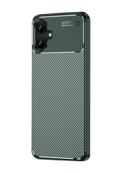 Galaxy  Uyumlu  A06 Kılıf Auto Focus Karbon Kapak - Koyu Yeşil