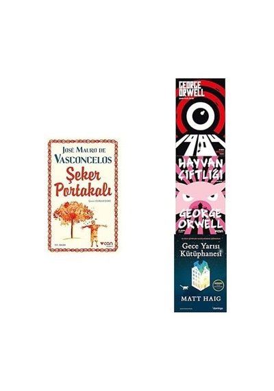 Seker Portakali + 1984 + Hayvan Ciftligi + Gece Yarisi Kutuphanesi 4 Set