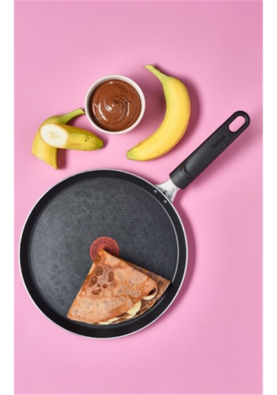 Tefal Titanyum 1x Simplecook Difüzyon Tabanlı Krep Tava 25 CM Siyah