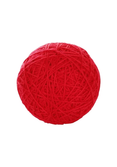 Kör Kediler İçin Çıngıraklı Kırmızı 10 CM Yumak Kedi Oyuncağı