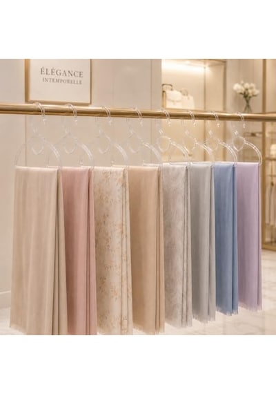 Humas 10 Adet Şeffaf Şal Eşarp Askısı Kaliteli Kuğu Askı Kuğu Dolap Düzenleyici 4 Renk