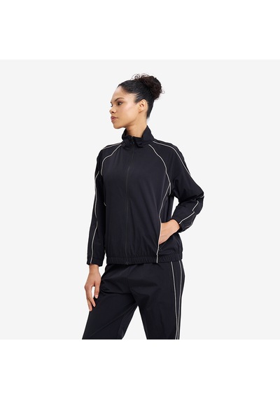 Lescon Siyah Kadın Fermuarlı Sweatshirt 26n-2128