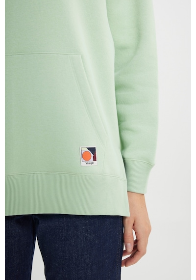 Loose Fit Rahat Kesim Kapüşonlu İçi Polarlı Gri Sweatshirt W242706032 Açık Gri