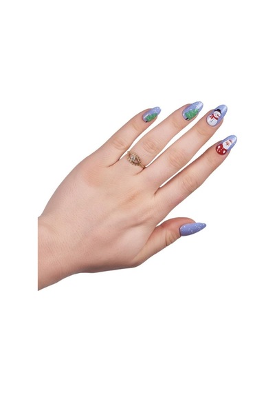Takma Tırnak Seti, Christmas'a Yılbaşı Özel Nail Art- Limited Edition