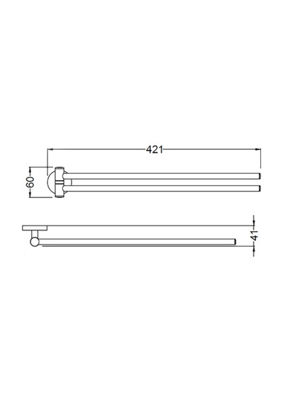 Bocchi Piave Havluluk İkili 42 Cm Krom 3015-0016 Çok Renkli