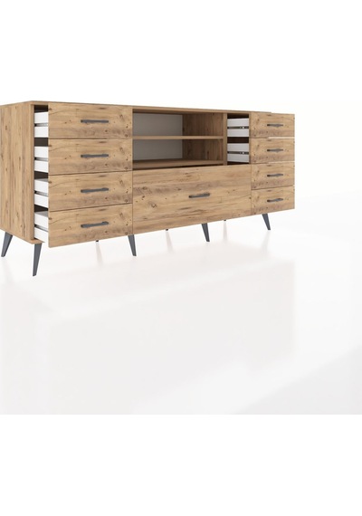 Hyperion Konsol 2 Raflı 9 Çekmeceli 176x44x83 Çam-çam Çam Hyperion Konsol 2 Raflı 9 Çekmeceli 176x44x83 Çam-çam Çam