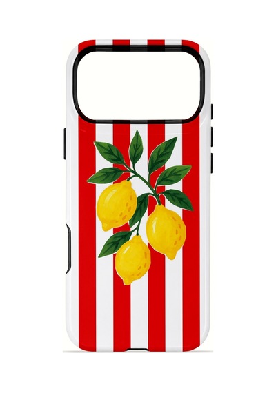 Apple iPhone Uyumlu 17 Pro Vorian Çift Katmanlı Magsafe Kılıf Lemon Parade Red