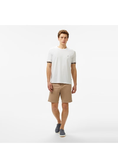 Nautica Erkek Beyaz Regular Fit T-shirt Düz V55225t Beyaz