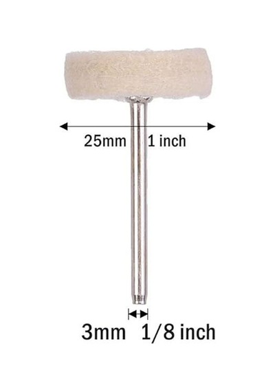 6212x5 5'li Paket Pimli Parlatma Temizleme Yün Polisaj Keçe 25 Mm