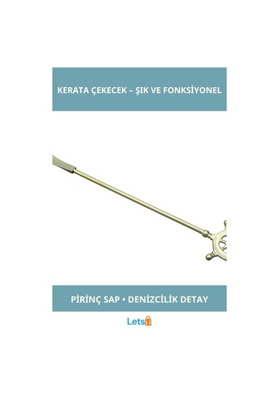 Letsii Şık Ergonomik Dümenli Pirinç Kerata Çekecek