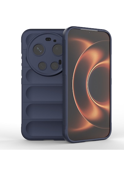 Adige Xiaomi 17 Ultra Kılıf Etnik Optimum Oyuk Desenli Silikon Lacivert