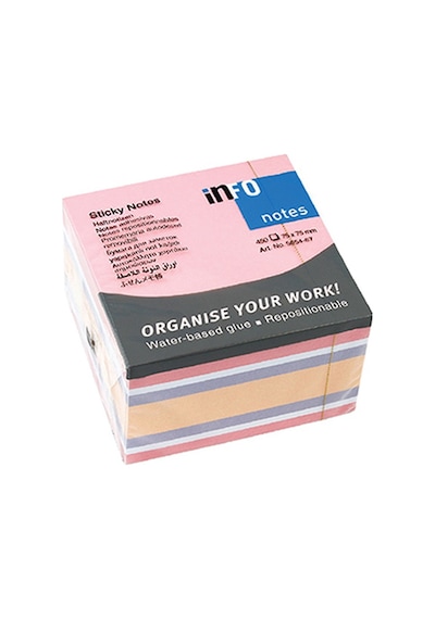 Info Notes 75x75 Pastel Renkler 450 Yp 95654