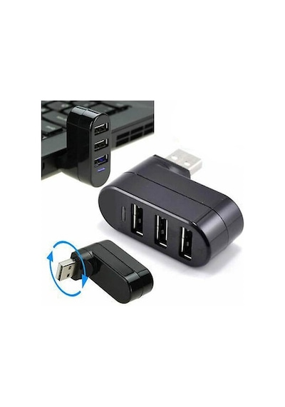 3 Port 180 Dirsek Usb Hub Çoğaltıcı Çoklayıcı Usb 2.0 Çoklama (533631937)