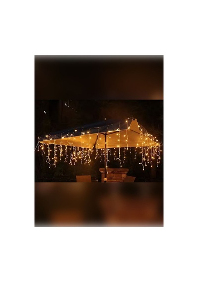 Saçak Led 16 Sarkıt Gün Işığı Fişli Eklemeli 4 Metre 8 Fonksiyonlu Gün Işığı