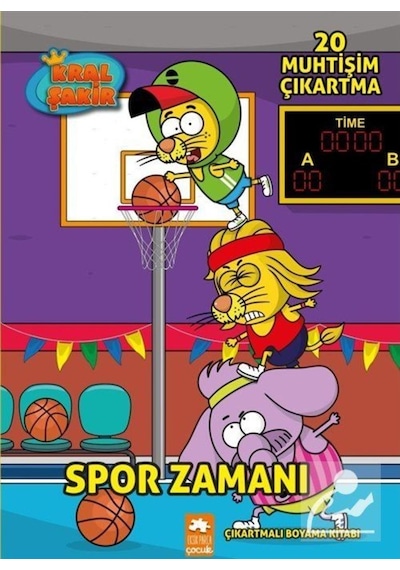 Spor Zamanı / Çıkartmalı Boyama Kitabı / Kolektif