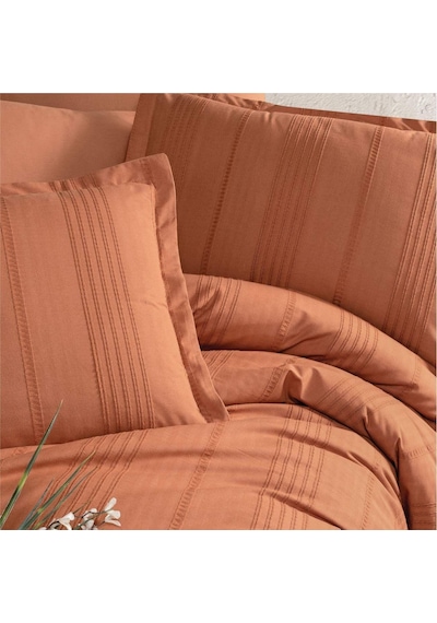 Clasy Ranforce Nevresim Takımı Çift Kişilik Arakis V2 Kiremit