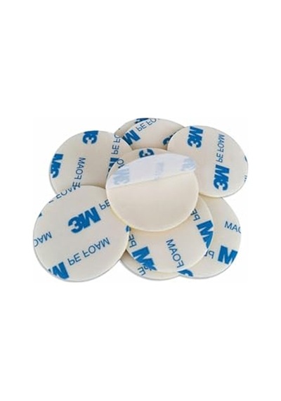 50 Adet 3m Çift Taraflı Köpük Bant Yuvarlak Kesim 38 Mm Çap