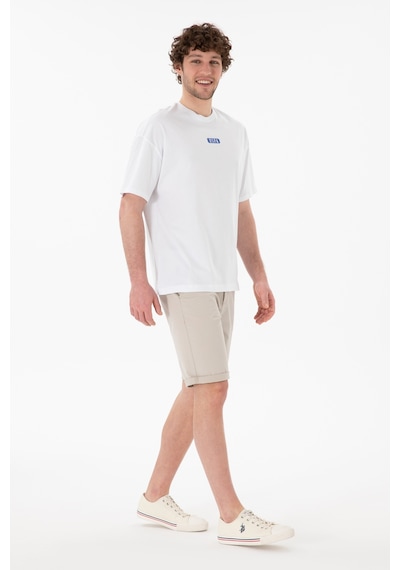 U.S. Polo Assn. Erkek Oversize Fit Bisiklet Yaka Beyaz Tişört 50305923-VR013 U.S. Polo Assn. Erkek Oversize Fit Bisiklet Yaka Beyaz Tişört 50305923-VR013