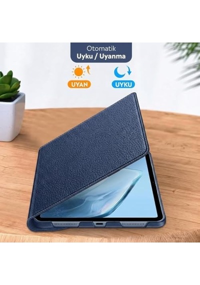 Apple İpad Yatay Ve Dikey Standlı 360 Derece Döner Tablet Kılıfı İpad 10.nesil 10.9/ipad A16 Lacivert