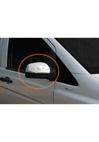 Ayna Kapağı Krom Aksesuar 2 Parça Vito W639 Van 2010 2014 Model İçin Uyumlu