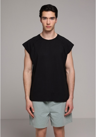 Colin's Colins Boxy Fit Erkek Siyah Atlet Cl1081312 Q1.v1 Blk