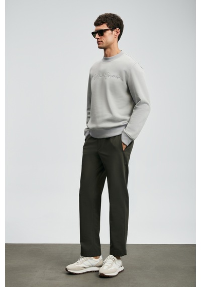 Lufian Loved Erkek Sweatshirt Açık Gri Açık Gri 112030170100180 Açık Gri