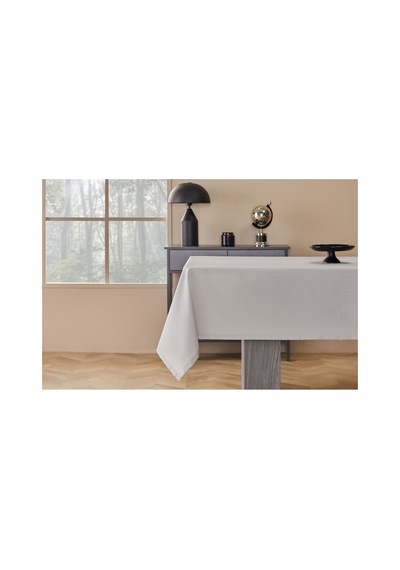 Cross Masa Örtüsü 150x150 Cm Gri