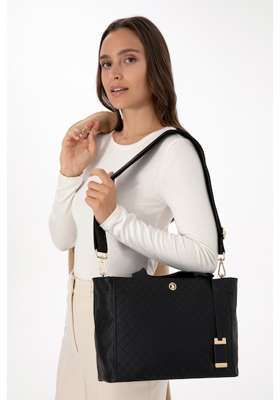 U.S. Polo Assn. Kadın Siyah Kol Çantası 50317799-VR046