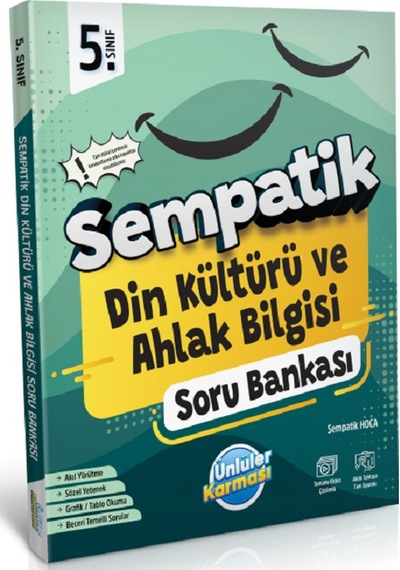 5.sınıf Sempatik Din Kültürü Ve Ahlak Bilgisi Soru Bankası +36 Haftalık Kazanım Denemeleri Hediyeli